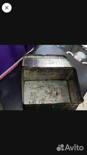 Старинные коробочки от кофеина и печенья. Ретро