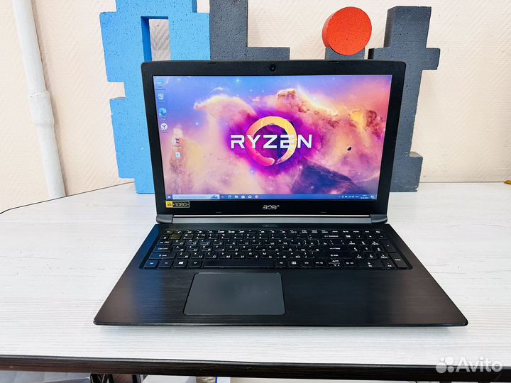 Мощный Acer на ryzen 5 8gb ssd 1000gb