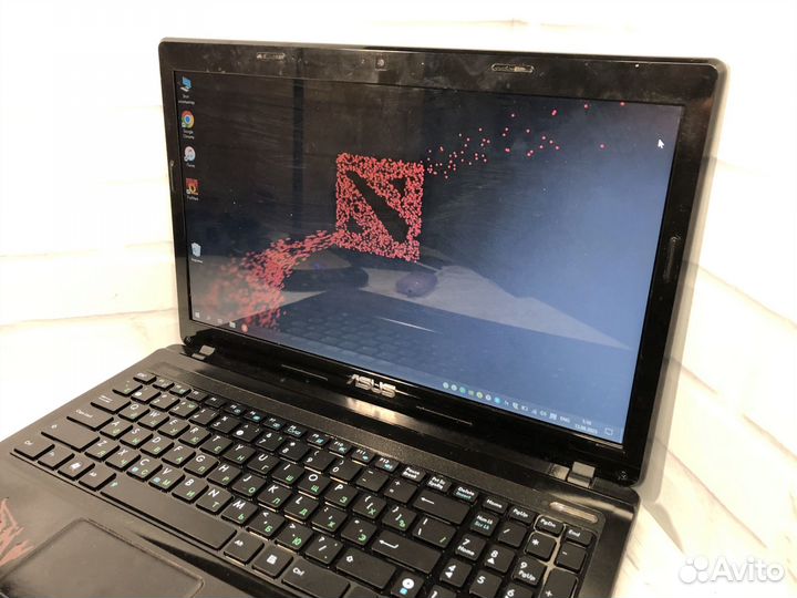 Игровой ноутбук Asus i7-8потоков/gt540m/12gb