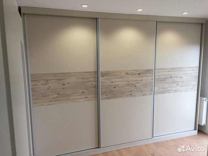 Двери-купе с комбинированным дсп шк-345