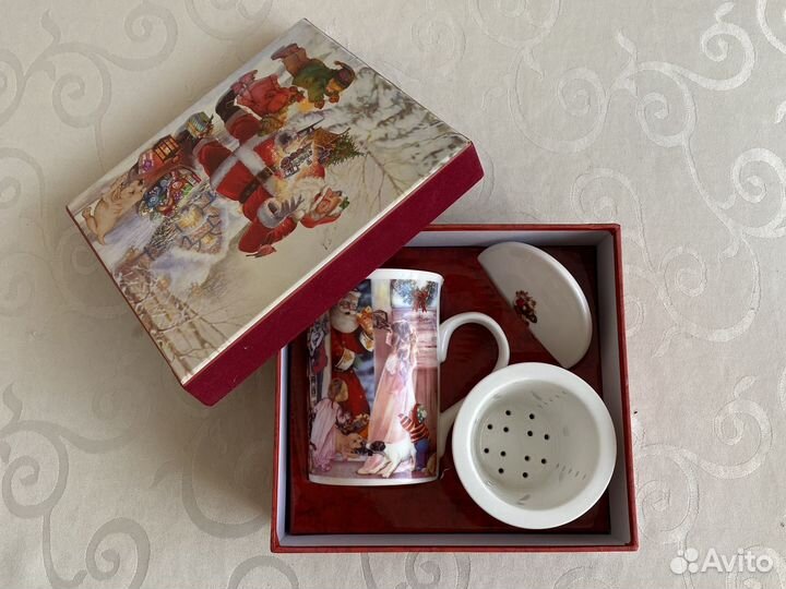Кружка подарочная чашка с блюдцем