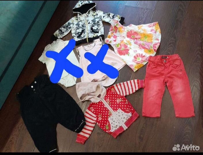 Брендовые вещи на девочку 1-2 года пакетом
