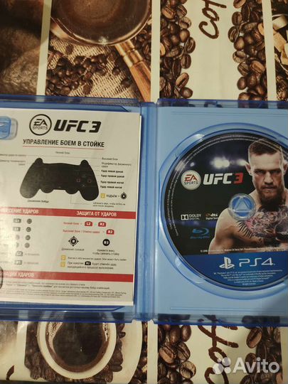 Диск для ps4 ufc3