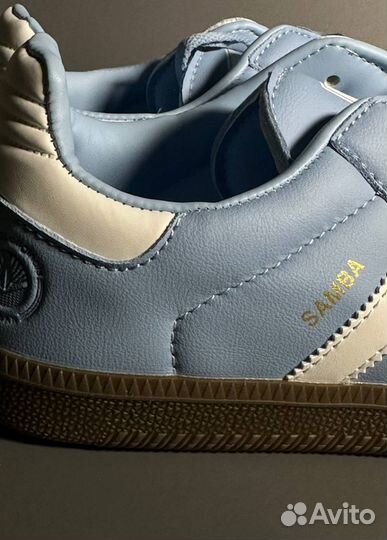 Кроссовки Adidas Samba Blue Люкс