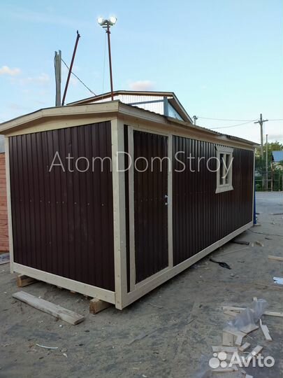 Бытовка деревянная утепленная с электрикой