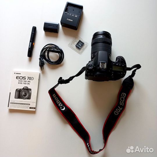 Canon eos 70d kit 18-135mm в отличном состоянии