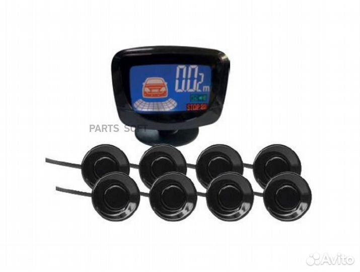 Парктроник PS-528 (8 датчиков, цветной LCD-Дисплей) 43738