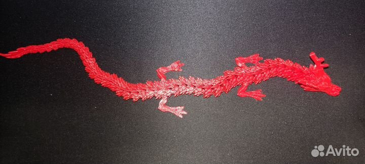 Подвижный дракон 3D печать символ Нового Года