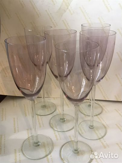 Калининские фужеры, нежно розовые, 22 см