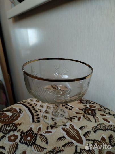 Ваза для фруктов на ножке СССР