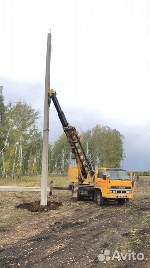 Ямобур в Чебаркуле, винтовые сваи, бурение под заб