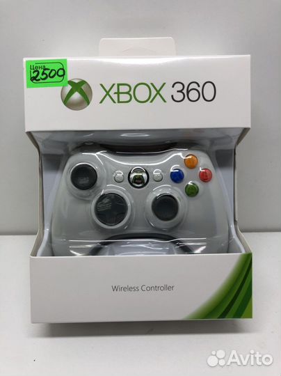 Геймпад Xbox 360 беспроводной Белый