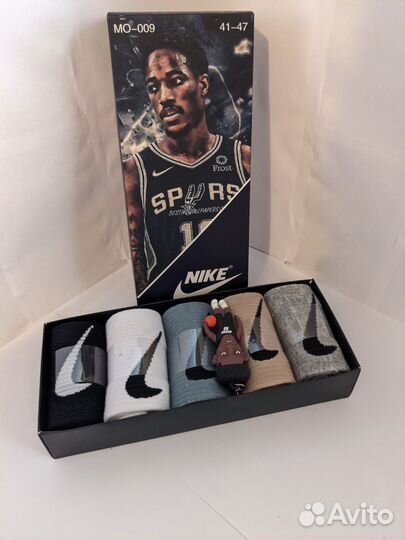 Носки Nike, Adidas в коробке + брелок в подарок