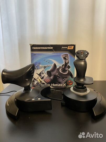 Джойстик ThrustMaster T Flight Hotas X черный