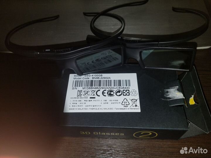 3D-очки SSG-4100GB (Samsung BN96-22902A) оригинал