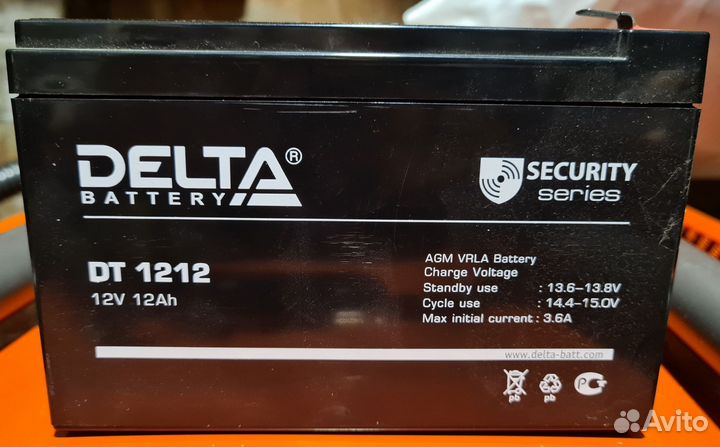 Аккумулятор Delta 1212 для ибп