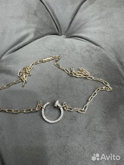 Cartier колье gold гвоздь