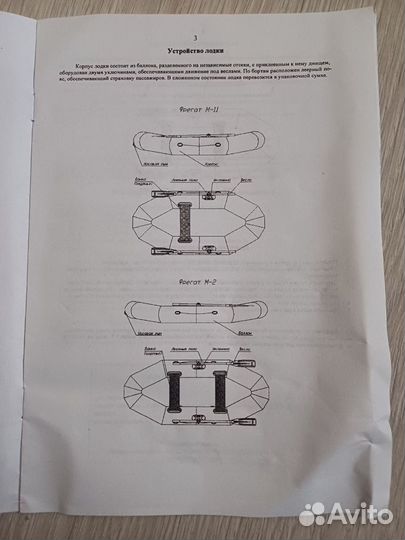 Надувная лодка фрегат М-2