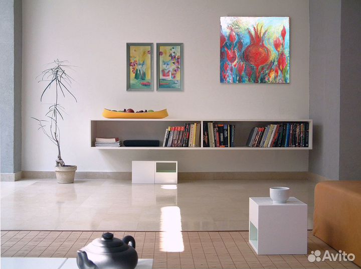 Гранаты. Картина маслом на холсте. Оригинал