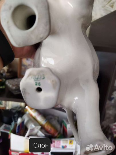 Статуэтка Слон серый лфз