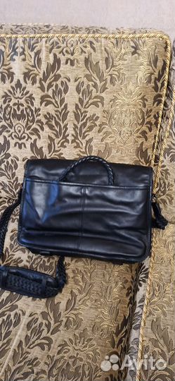 Сумка мужская натуральная кожа через плечо