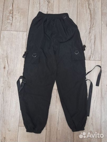 Чёрные карго штаны