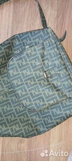 Cумка натуральная кожа fendi оригинал