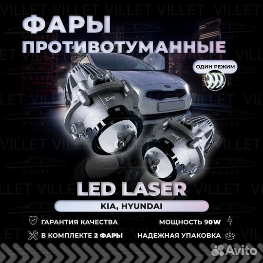 Фары птф линзы LED Hyundai