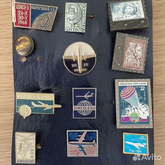 Значки СССР спорт олимпиада корабли космос