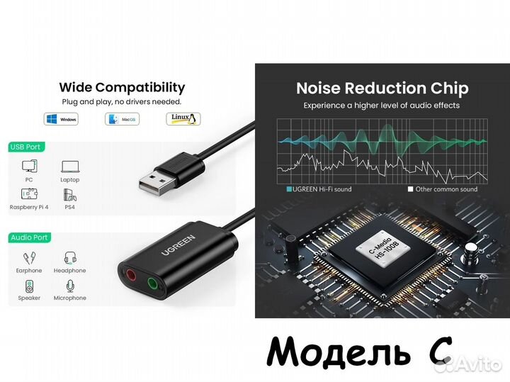 Фирменные USB аудиокарты / 5 моделей