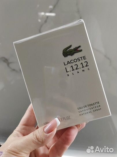 Lacoste L.12.12. Blanc pour homme edt 100 ml Ориг