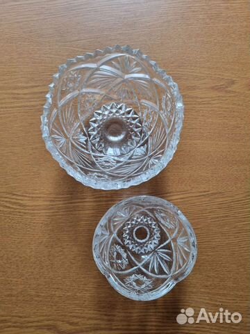 Салатник хрустальный СССР ваза для конфет