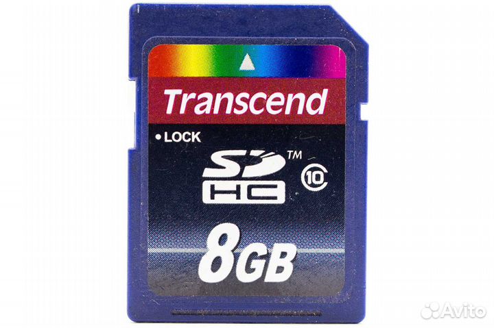 Карта памяти sdhc 8GB Transcend Class 10 SD2