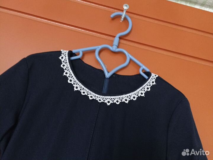 Школьное платье (синее) на рост 116-122