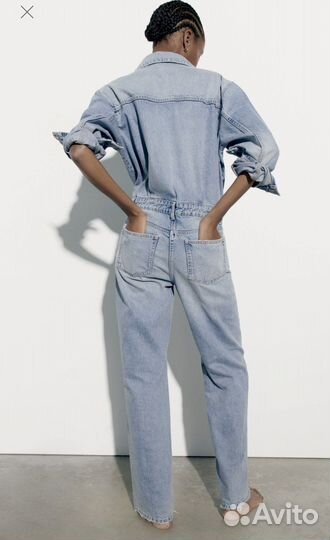 L, Новый джинсовый комбинезон Zara