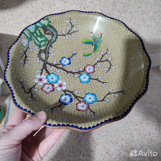 Ваза китай клуазоне