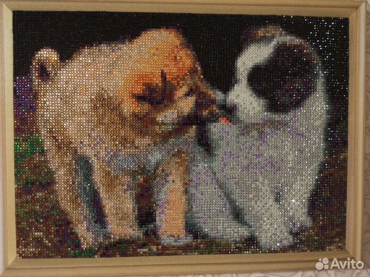 Алмазная мозаика на подрамнике 30 на 40 см