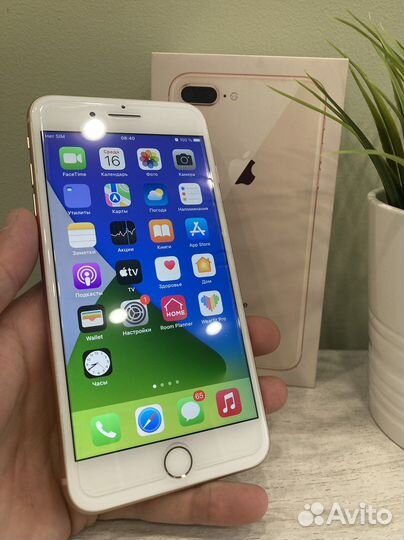 Телефон iPhone 8 plus 64gb наушники в подарок