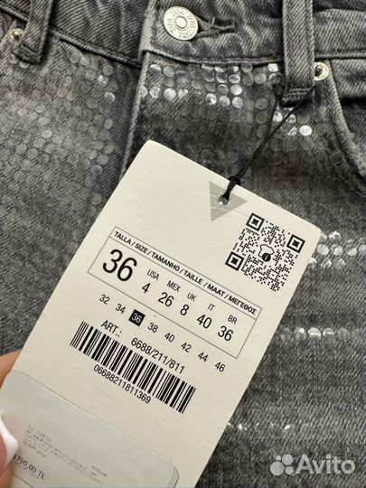 Джинсы zara 36 новые