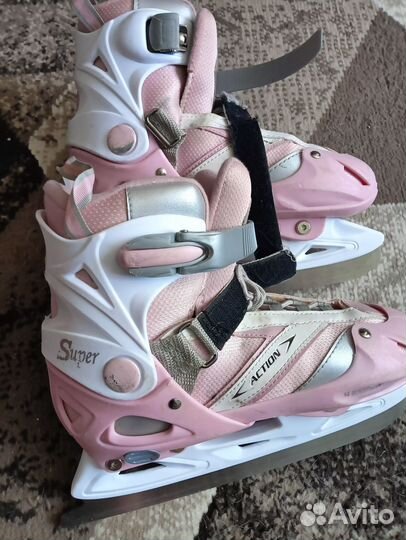 Коньки детские раздвижные 35-38