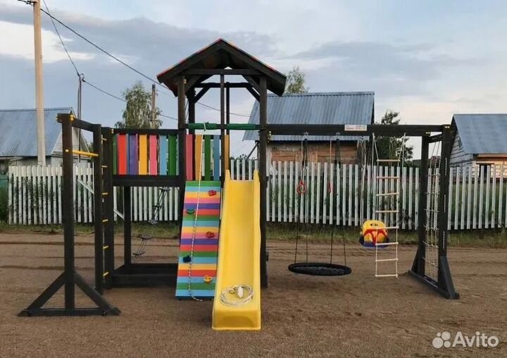 Игровые деревянные площадки