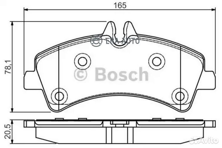 Bosch 0 986 495 099 Дисковые колодки задние premium2