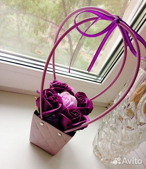 Мыльные букеты роз