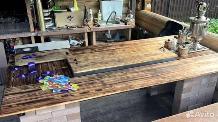 Круглый стол барбекю для дома и дачи напрямую с пр