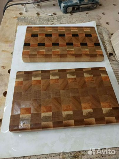 Разделочная доска торцевая из дерева