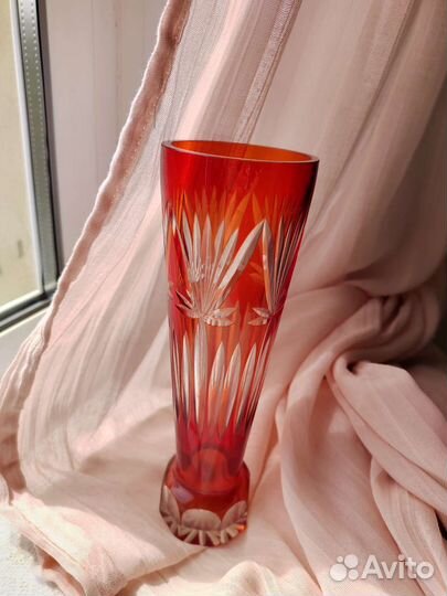 Ваза цветное стекло СССР