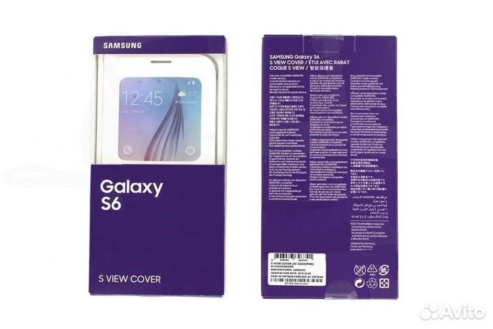 Оригинальный Чехол-Книжка (Окно) Samsung Galaxy S6