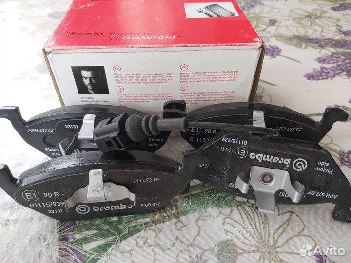 Колодки тормозные brembo с эл. датчиком износа