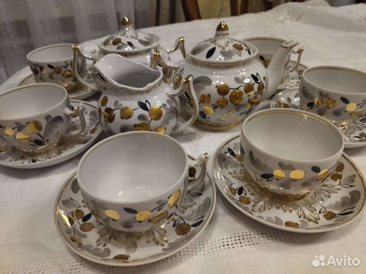 Сервиз чайный Вербилки Золотая