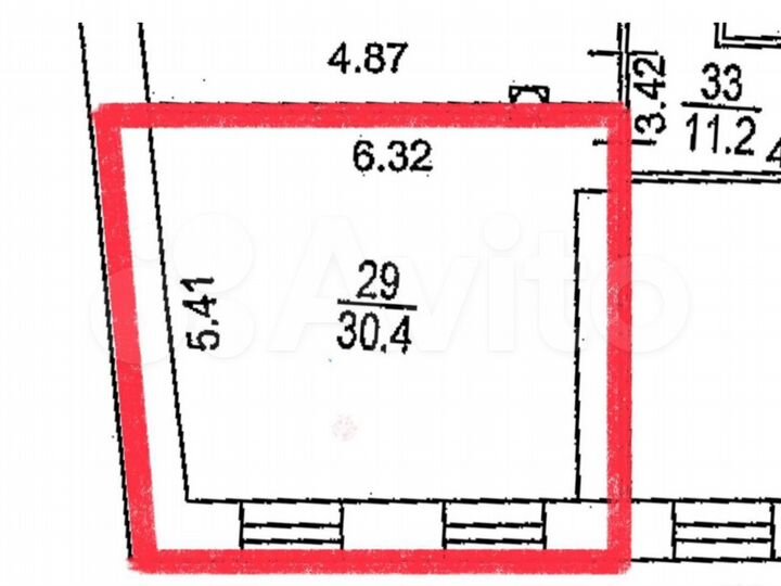 Помещение свободного назначения, 30.4 м²